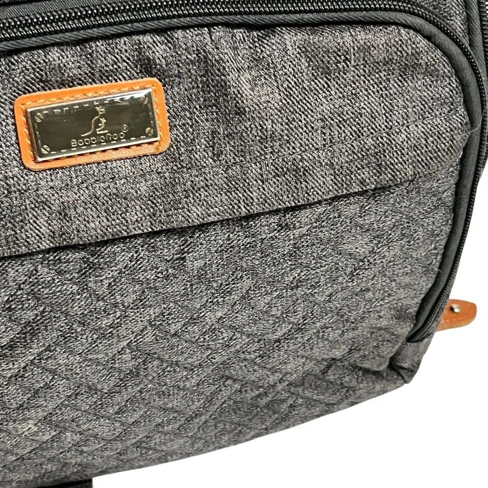 BabbleRoo Diaper Bag Backpack Large Capacity Travel Baby Bag‎ Gray 2984